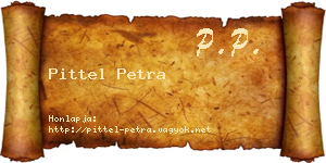 Pittel Petra névjegykártya